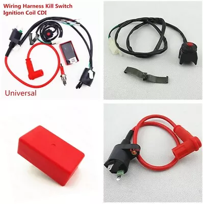 140cc 150cc 160cc Wiring Harness Kill Switch Ignition Coil CDI Kit For Scooter • $27.37