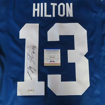 Nike T.Y. HILTON No 13 Signed INDIANAPOLIS COLTS (Size XL) Football Jersey PSA • $140