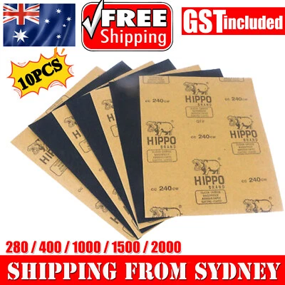 $8.25 • Buy 10x280 400 1000 1500 2000 Grit Wet Dry Paper Sandpaper Sanding Paper Mixed Grade
