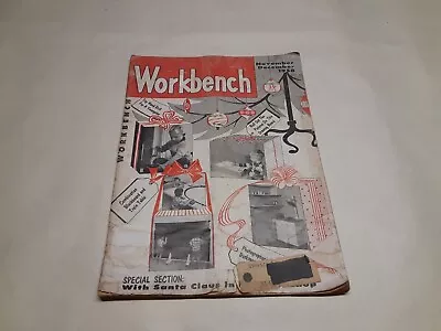 Vintage Workbench Magazine November December 1958 • $12.95