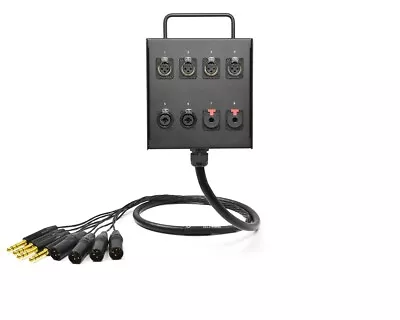 8-Ch Studio Wall Box | Mogami 2932 & Neutrik Gold Connectors | Standard | 10 Ft • £309.35