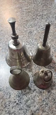 Vintage Bells Lot OF 4 Brass And Steel • $12