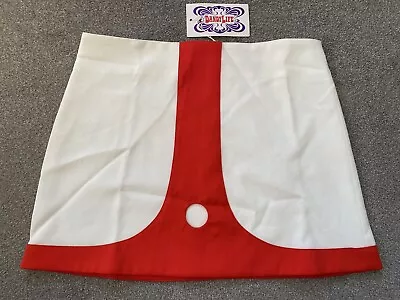 Dandylife Mini Skirt Size 12 60s Mod Styling White/ Red • £21