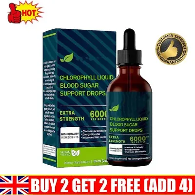 £5.51 • Buy Chlorophyll All-Natural Extract Liquid Drops Water Soluble Mint 59ml 6000mg UK