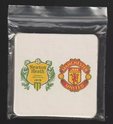 MANCHESTER UNITED / NEWTON HEATH Pack Of 6 Beer Mats Coasters FREE POST UK • £3.99