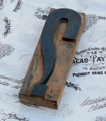 £54 • Buy  ?  Wood Type Character Rare Letter Decorative Letterpress Printing Block Font..