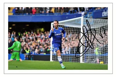 EDEN HAZARD Signed Autograph PHOTO Signature Gift Print CHELSEA Soccer • £3.79