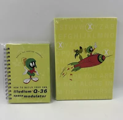 Lot Of 2 1990's Vintage Marvin The Martian School Notebook Notepad Yellow VTG • $17.95