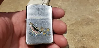 Vtg Fish Trout Zippo Lighter  • £81.98