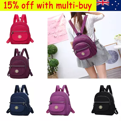 Girl Nylon Mini Backpack Purse Women Small Backpack Shoulder Rucksack Travel RY • $21.57