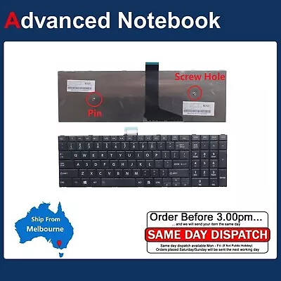 Keyboard For TOSHIBA Satellite C50 C50D C50-A C50D-A BLACK US Layout Black • $25