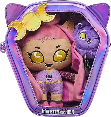 Monster High Plush Doll Set Ghoul N Go Clawdeen Wolf 6.5-inch Plushie With Pet • $30