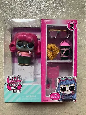 L.O.L. Surprise! HAIR HAIR HAIR Pets Doll Series 2 With Real Hair NRFB • $10