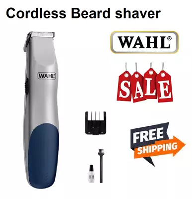 WAHL Cordless Beard Shaver Grooming Kit With Trimming Guides Precision Blades • $34.95