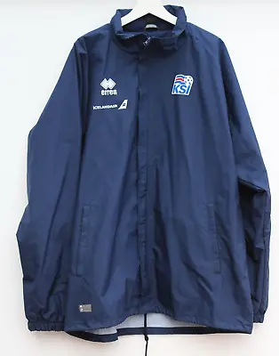 ICELAND Football Jacket Blue Errea Training Coat KSI Mens 3XL XXXL • £79.95