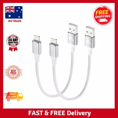 IPhone Charger Cable 2 Pack 0.3M USB A To Lightning Cable MFi Certified • $16.50