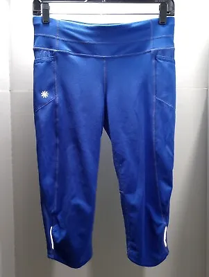 $18.99 • Buy Athleta Leggings Size Small Blue Capri Style Joggers Pockets