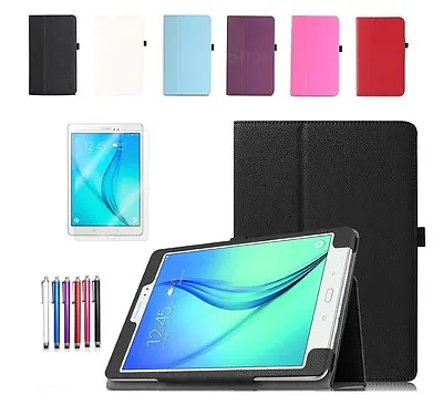 New Smart Leather Stand Case Cover For Samsung Galaxy Tab S2 8  & 9.7  Inch • £7.99