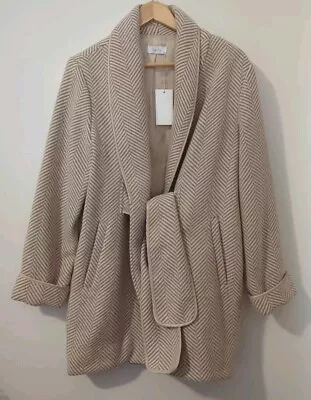 Tigerlily Halle Coat In Sand Size 14 BNWT • $350