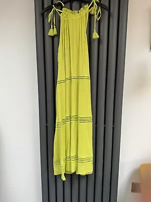 Bnwot Marks & Spencer Citrus Green Summer Holiday Beach Dress Cover Up Size 8 • £14.99