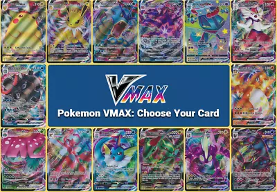 $9.95 • Buy Pokemon VMAX - Choose Your Card - All Available, Ultra Rare, Full Art Holo TCG