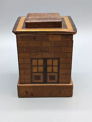 Japanese House Puzzle Box Rare Hakone Yosegi Karakuri Marquetry Secret Wooden • £110