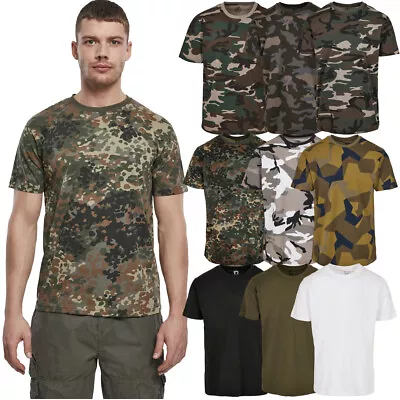 Brandit T-Shirt Top Shirt 100% Cotton Camouflage Outdoor Bundeswehr Camo • $26.20