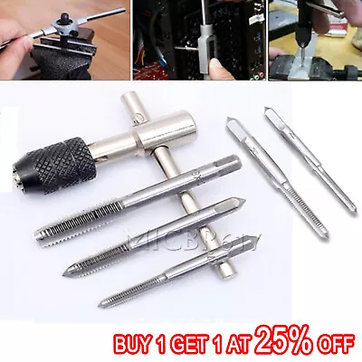 £4.81 • Buy 6Pcs TAP WRENCH & GRIP CHUCK SET TOOL T-HANDLE METRIC M3 M4 M5 M6 M8 AND  DIE.