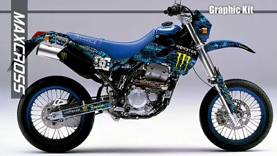 KAWASAKI KLX250 SR/E/R/D-Tracker 1993 - 2004  MAXCROSS GRAPHICS KIT DECAL MONS3 • $148.57