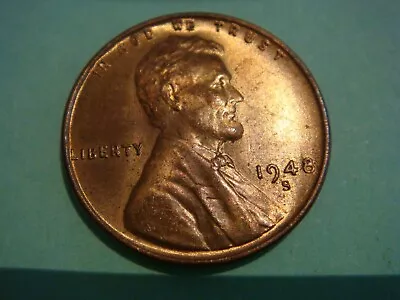 1948 S Lincoln Cent - Red UNC Actual Coin In Photo Wheat Penny • $3.69