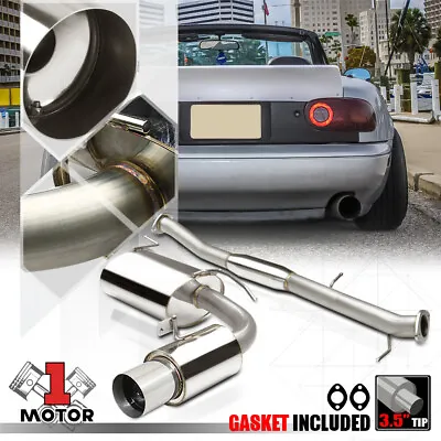 Stainless Steel Catback Exhaust System 3.5 Muffler Tip For 90-97 Mazda Miata/MX5 • $166.89