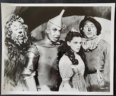 1939 Wizard Of Oz Garland Bolger Lahr Haley MGM Press 8x10 Gelatin Silver Photo • $75