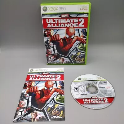 Marvel: Ultimate Alliance 2 (Xbox 360 2009) Complete CIB Tested Working • $26.99