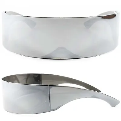 Back To The Future Inspired Costume Sci-Fi Futuristic Wrap Visor Sun Glasses • $16.99