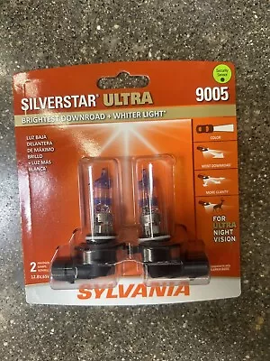 Sylvania Silverstar Ultra 2 Halogen Lamps 9005 12V 65W Ultra Night Vision NEW • $29