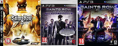 Saints Row 2 & Saints Row The Third The Full Package & Saints Row IV    Ps3 Pal  • £29.99