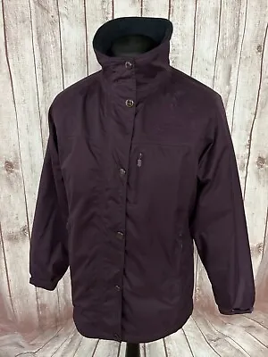 JACK MURPHY Heritage Collection Women’s Purple Fleece Lined Jacket Coat UK 14 • £23.95