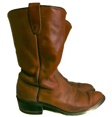 Sears Men's 8 D Vintage Leather Biker Harness Boots Brown USA (509) • $25