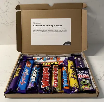 Cadbury Chocolate Bar Gift Box Personalised Christmas Hamper (Fast Delivery) • £9.95