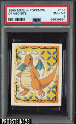 $0.99 • Buy 1999 Merlin Pokemon #149 Dragonite PSA 8 NM-MT