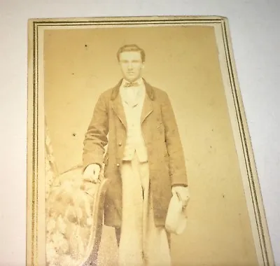 Rare Antique American Civil War Fashion Dapper Gent! Rhode Island CDV Photo! US! • $32.39