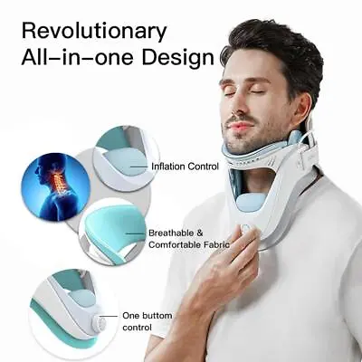 Cervical Neck Traction Device Multifunctional Electric Neck Stretcher N EW • £63.72