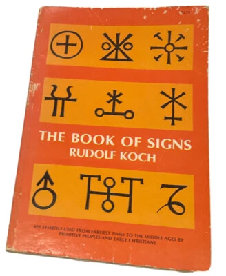 $25 • Buy The Book Of Signs Dover Pictorial Archive S Rudolf Koch PB Vintage Earliest Time