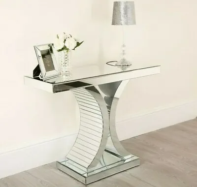 £209.99 • Buy Mirrored Venetian C Frame Console Table Modern Living Room Hallway Furniture