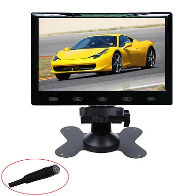 Ultra Thin 7  TFT LCD Screen Color Audio HDMI VGA Car Rear View Monitor 800x480 • $43.99