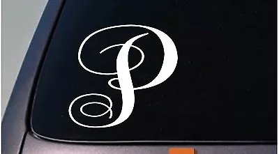 LETTER P 6  Monogram Sticker Decal Truck Car Window Teach Craft Initials *D787* • $3.39