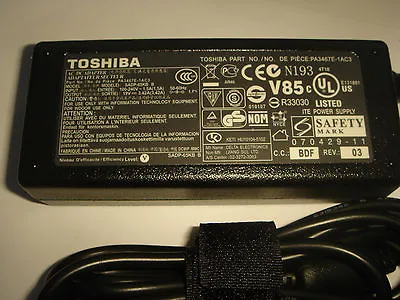 Power Supply Original Toshiba Dynabook AW2 AX2 Series/Qosmio F45 Original • $95.47