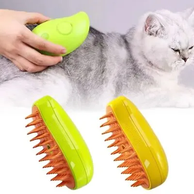 Anti Flying Hair Cat Steam Brush 3 In1 Pet Hair Removal Comb • £5.86