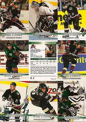 2003-04 ITG In The Game Action Phoenix Coyotes Complete Team Set (20) • $1.39