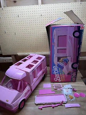 Vintage 1988 Barbie Magical Motorhome RV Camper Van Pink With Original Box • $71.99